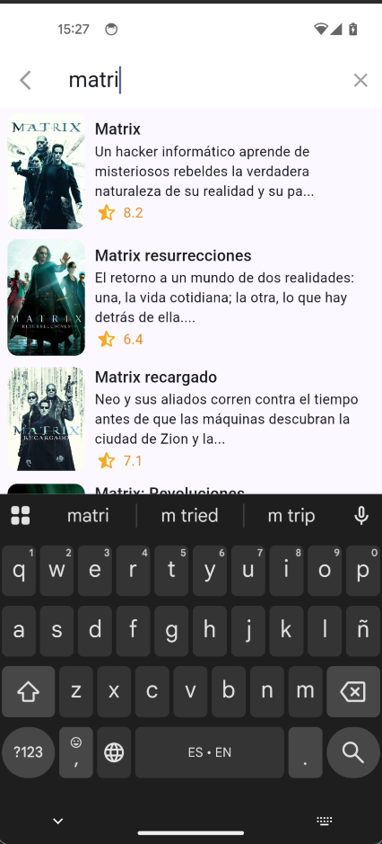 Cinemapedia - Search Feature